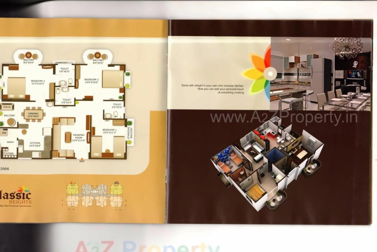 Layout of real estate project Classic Heights located at Maktampura, Ahmedabad, Gujarat