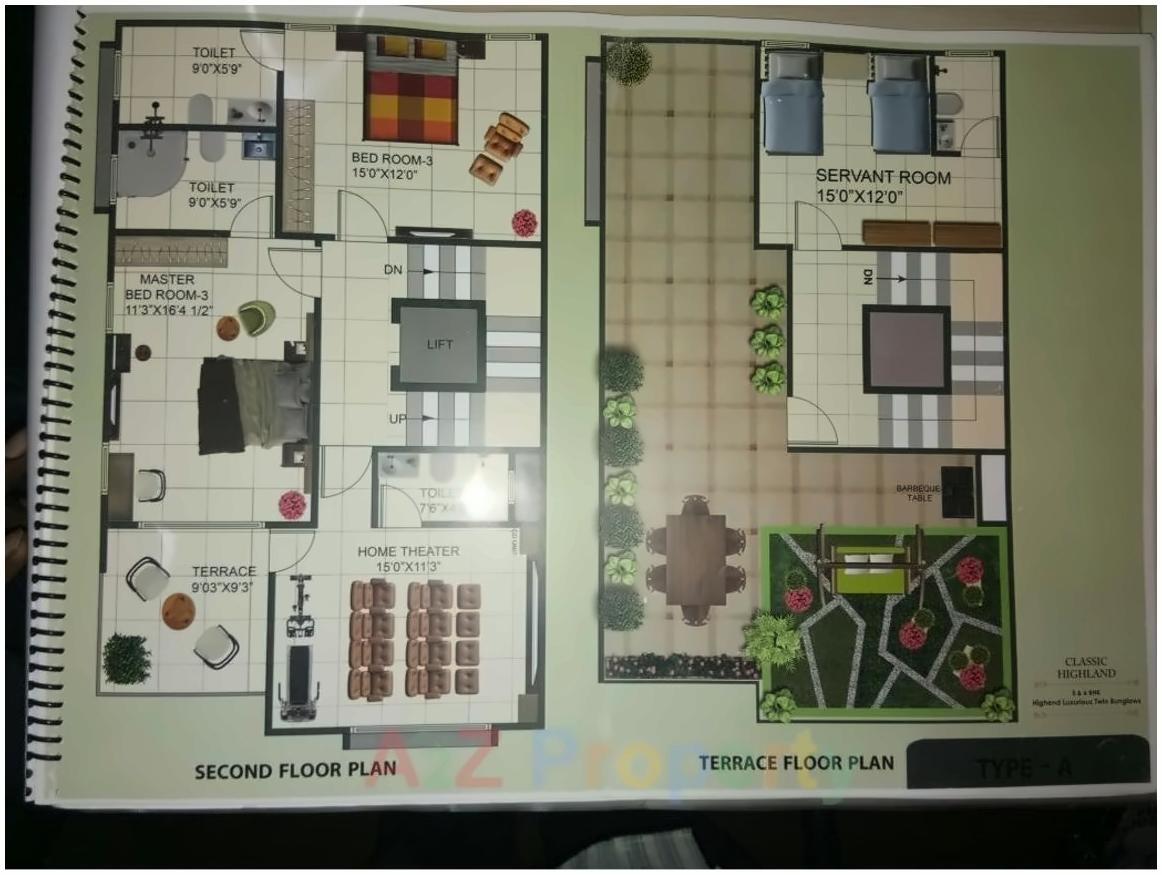 Layout of real estate project Classic Highland located at Makarba, Ahmedabad, Gujarat