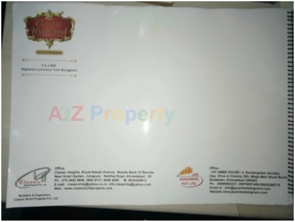  of real estate project Classic Highland located at Makarba, Ahmedabad, Gujarat