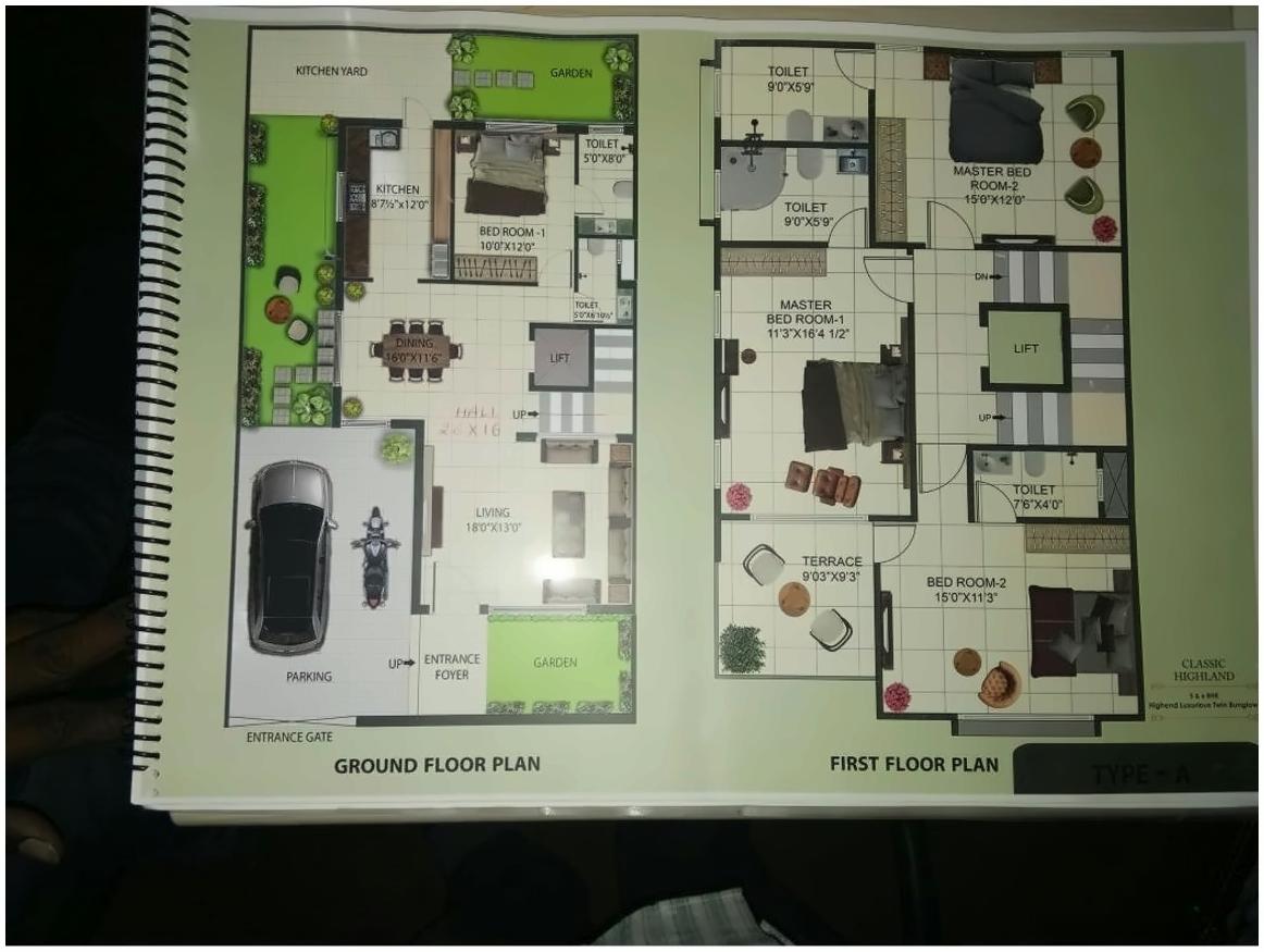 Layout of real estate project Classic Highland located at Makarba, Ahmedabad, Gujarat