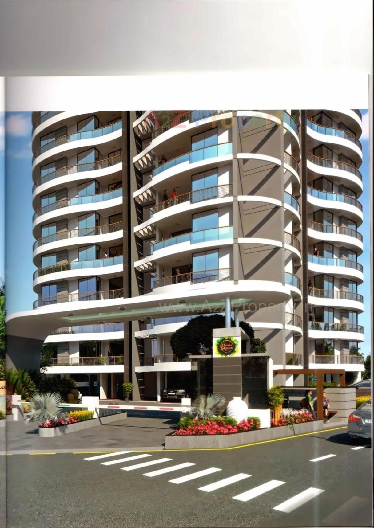 3D Elevation of real estate project Classic Lake View Tower located at City, Ahmedabad, Gujarat
