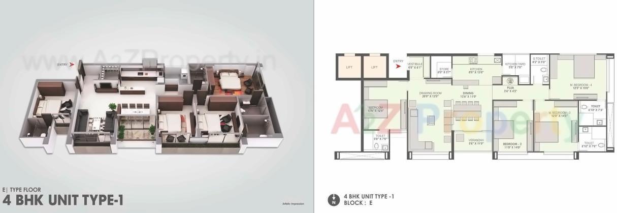 Layout of real estate project Cloud located at Ambawadi, Ahmedabad, Gujarat