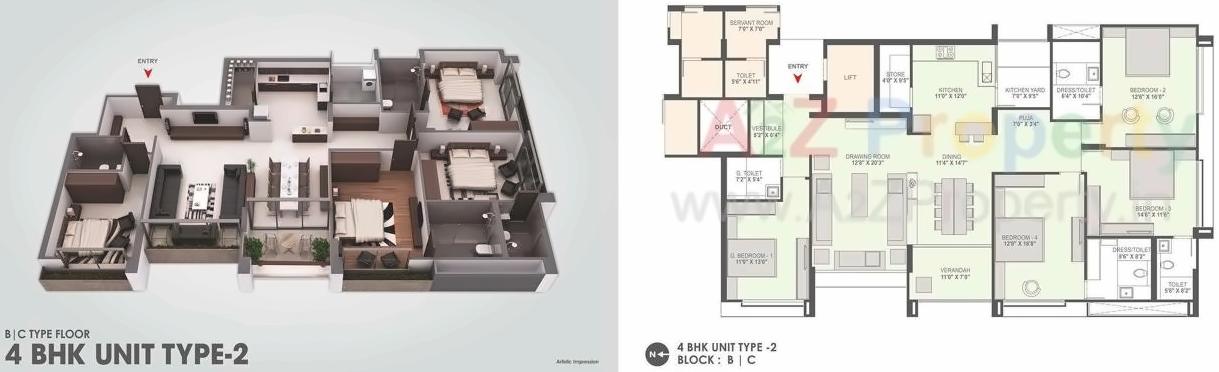 Layout of real estate project Cloud located at Ambawadi, Ahmedabad, Gujarat