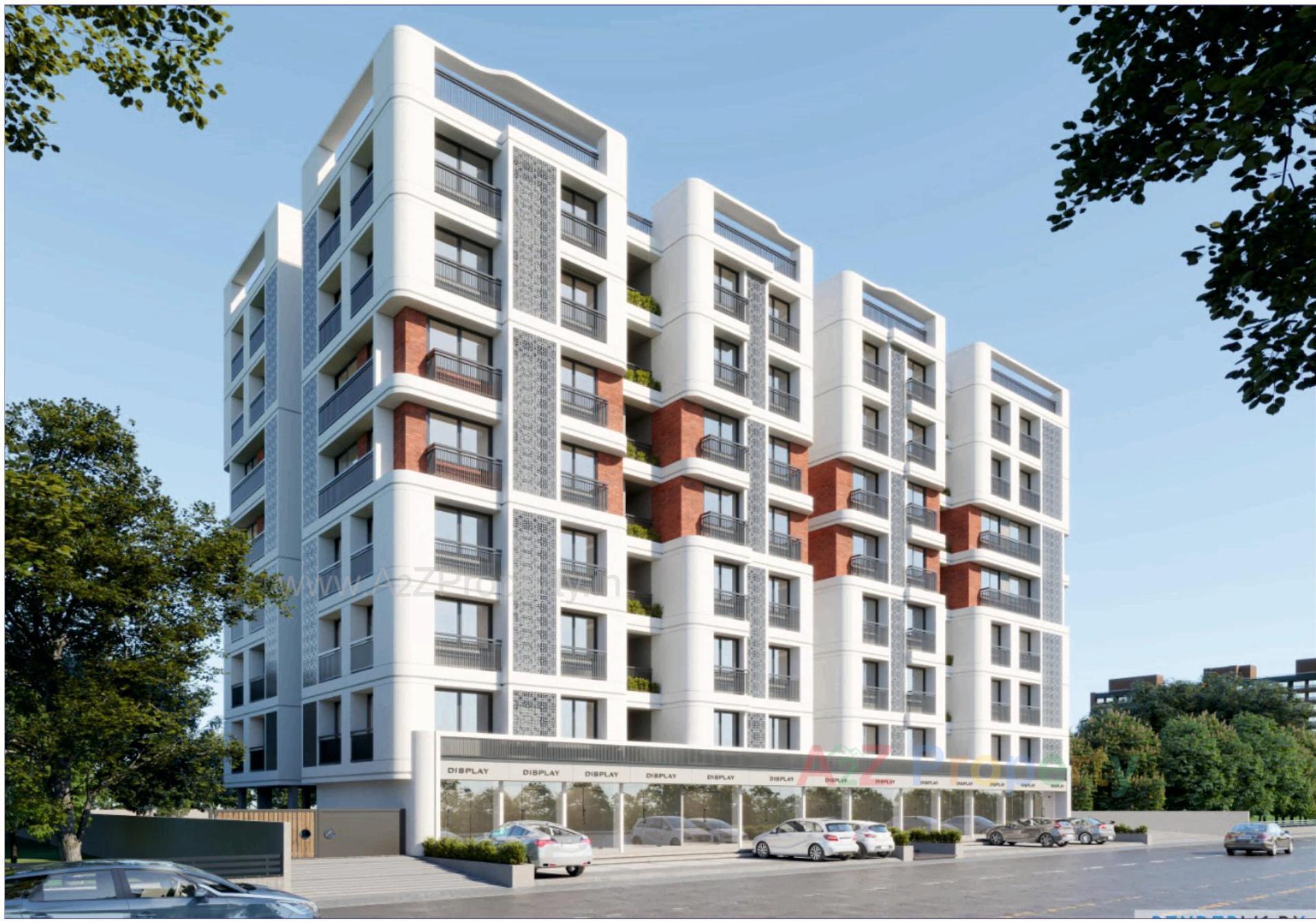 3D Elevation of real estate project Colin Elegance located at Hanspura, Ahmedabad, Gujarat