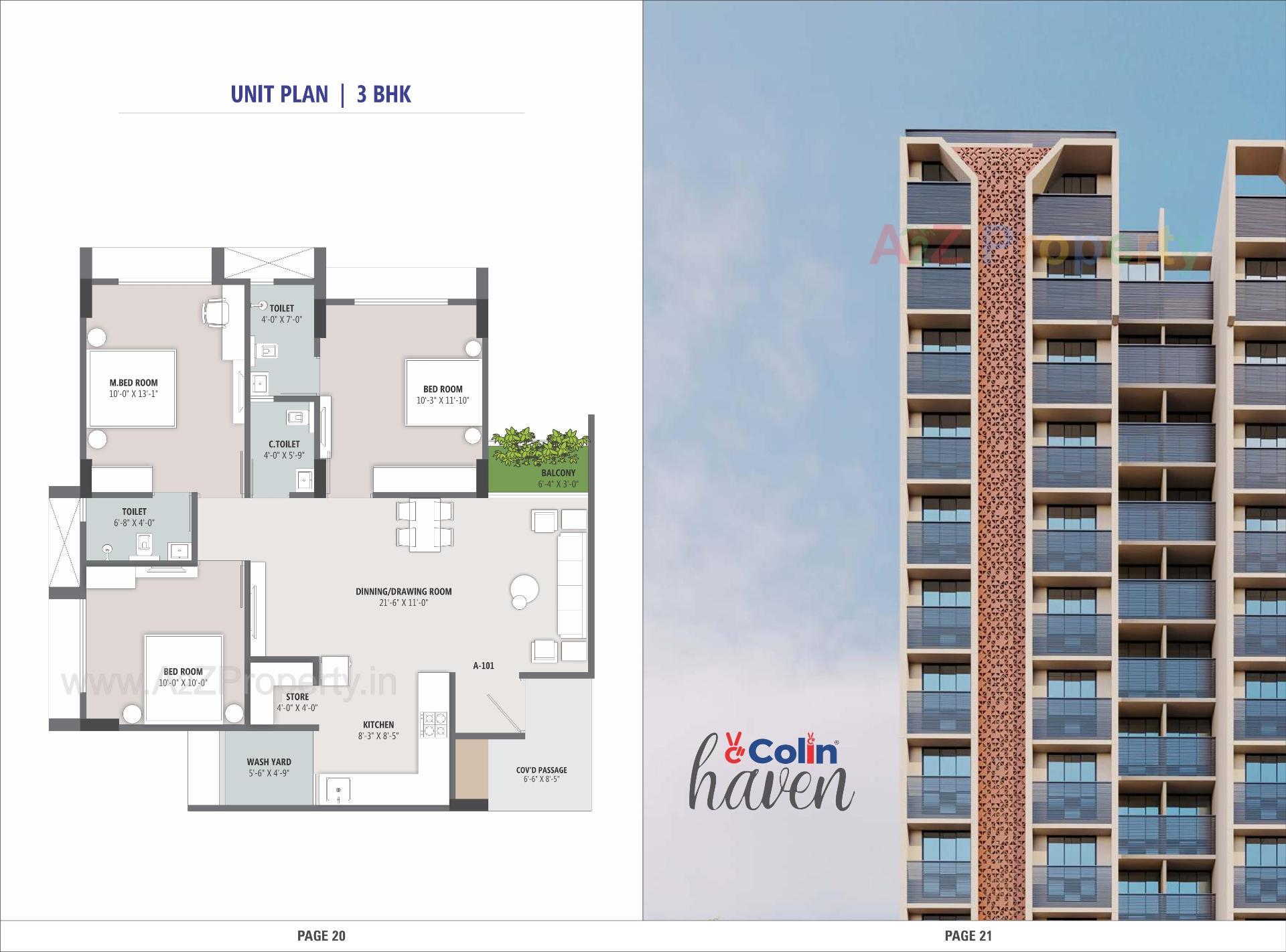 Layout of real estate project Colin Haven located at Chandkheda, Ahmedabad, Gujarat