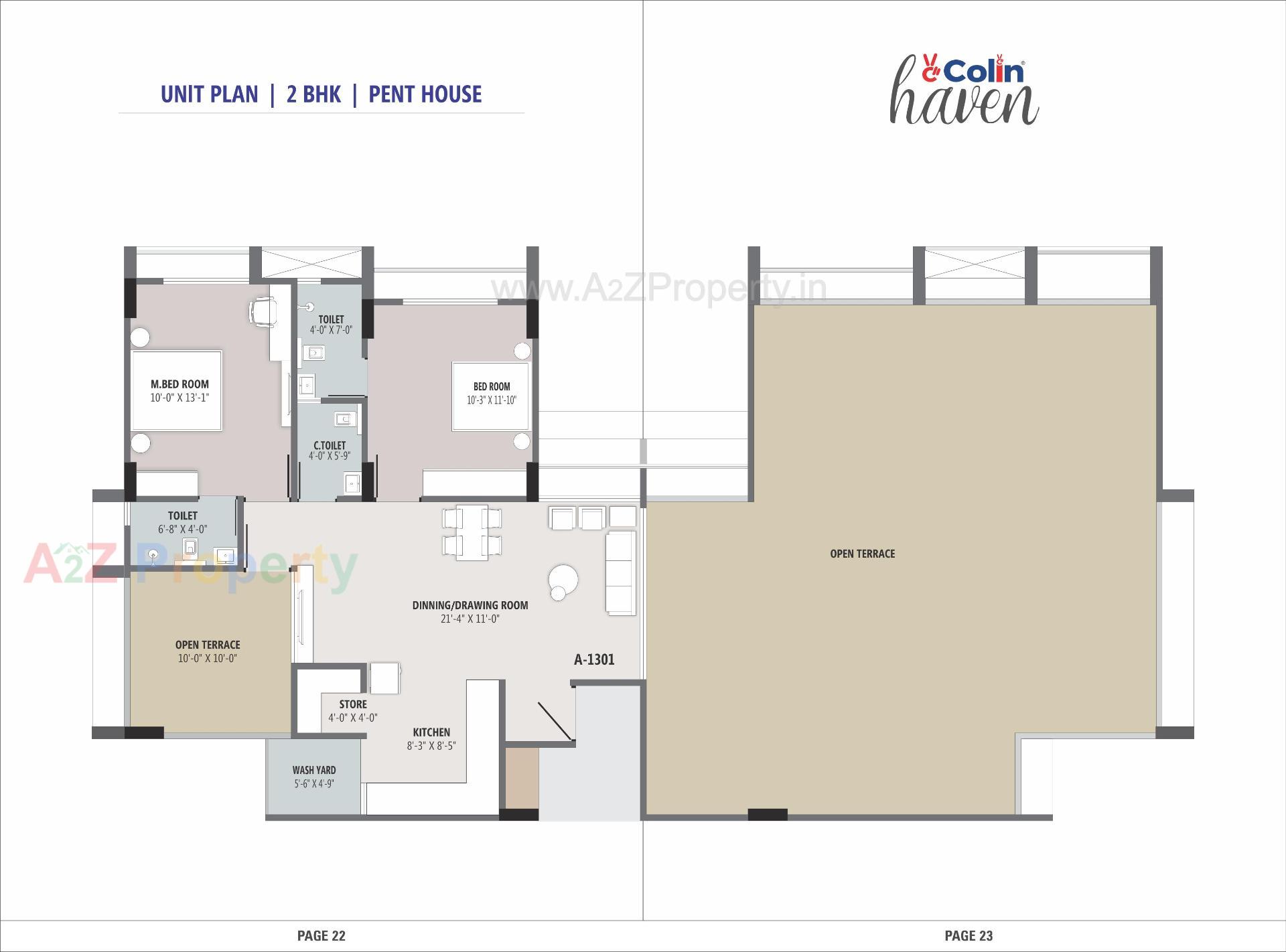 Layout of real estate project Colin Haven located at Chandkheda, Ahmedabad, Gujarat