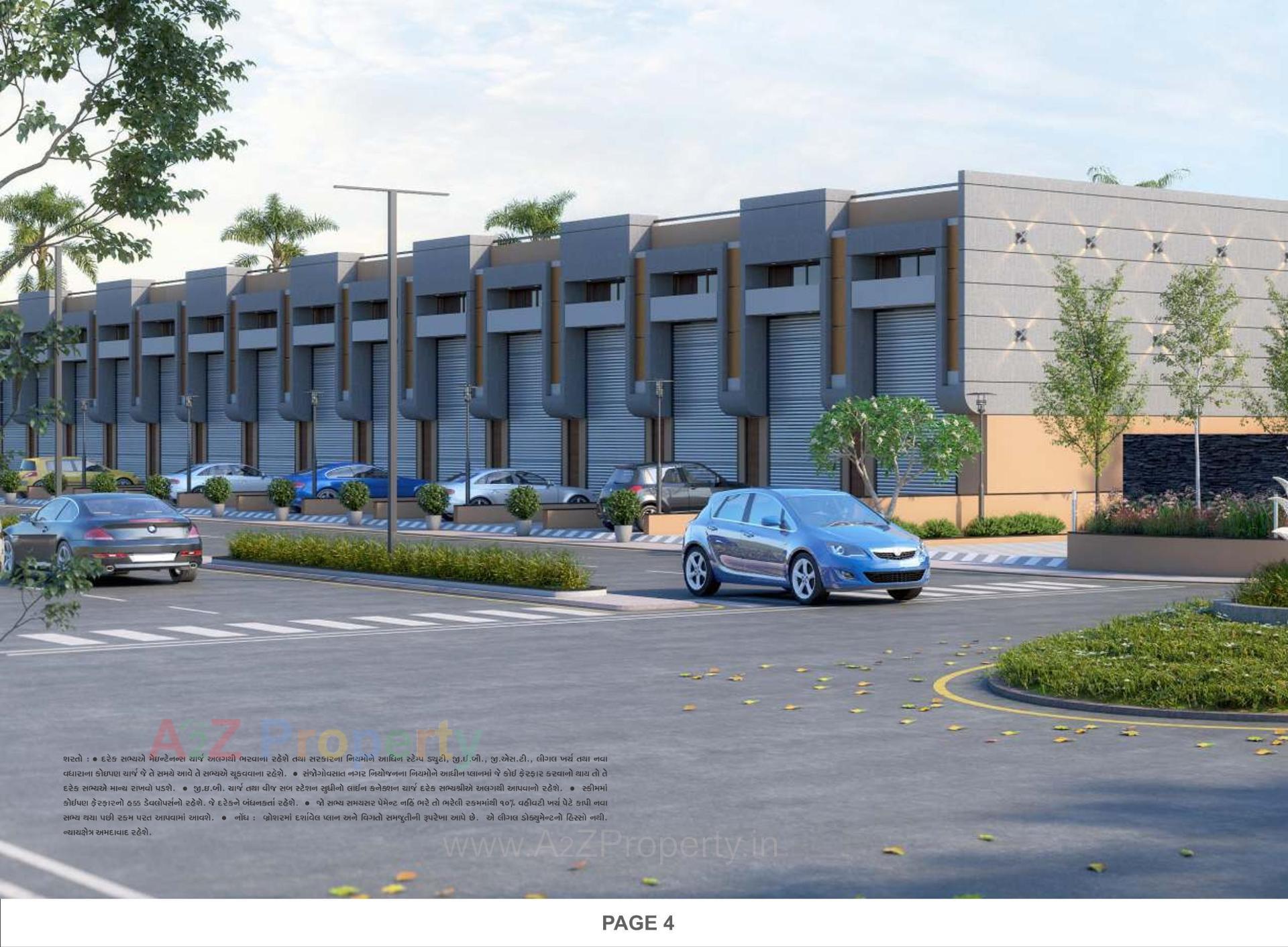 3D Elevation of real estate project Colin Industrial Park located at Kathwada, Ahmedabad, Gujarat