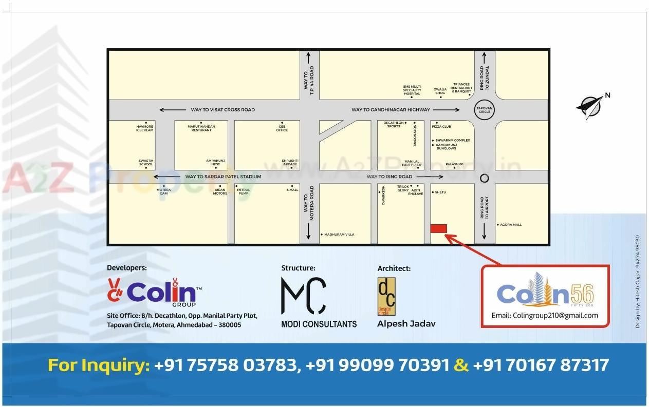  of real estate project Colin located at Motera, Ahmedabad, Gujarat