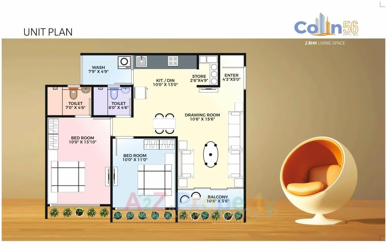 Layout of real estate project Colin located at Motera, Ahmedabad, Gujarat