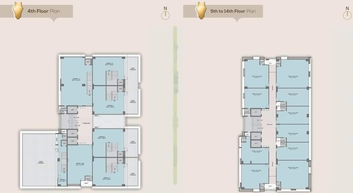 Layout of real estate project Colonnade Ii located at Bodakdev, Ahmedabad, Gujarat