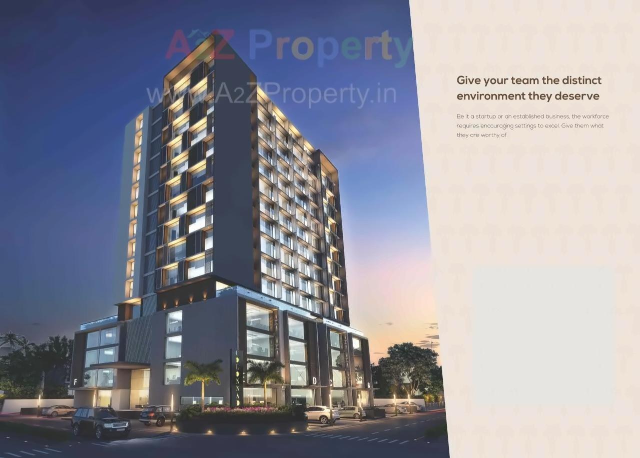 3D Elevation of real estate project Colonnade Ii located at Bodakdev, Ahmedabad, Gujarat