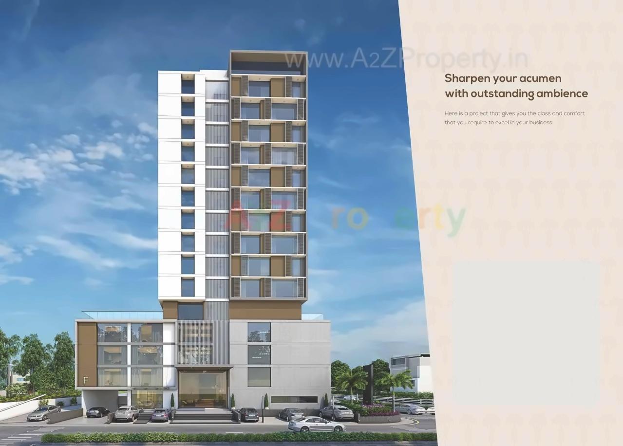 3D Elevation of real estate project Colonnade Ii located at Bodakdev, Ahmedabad, Gujarat