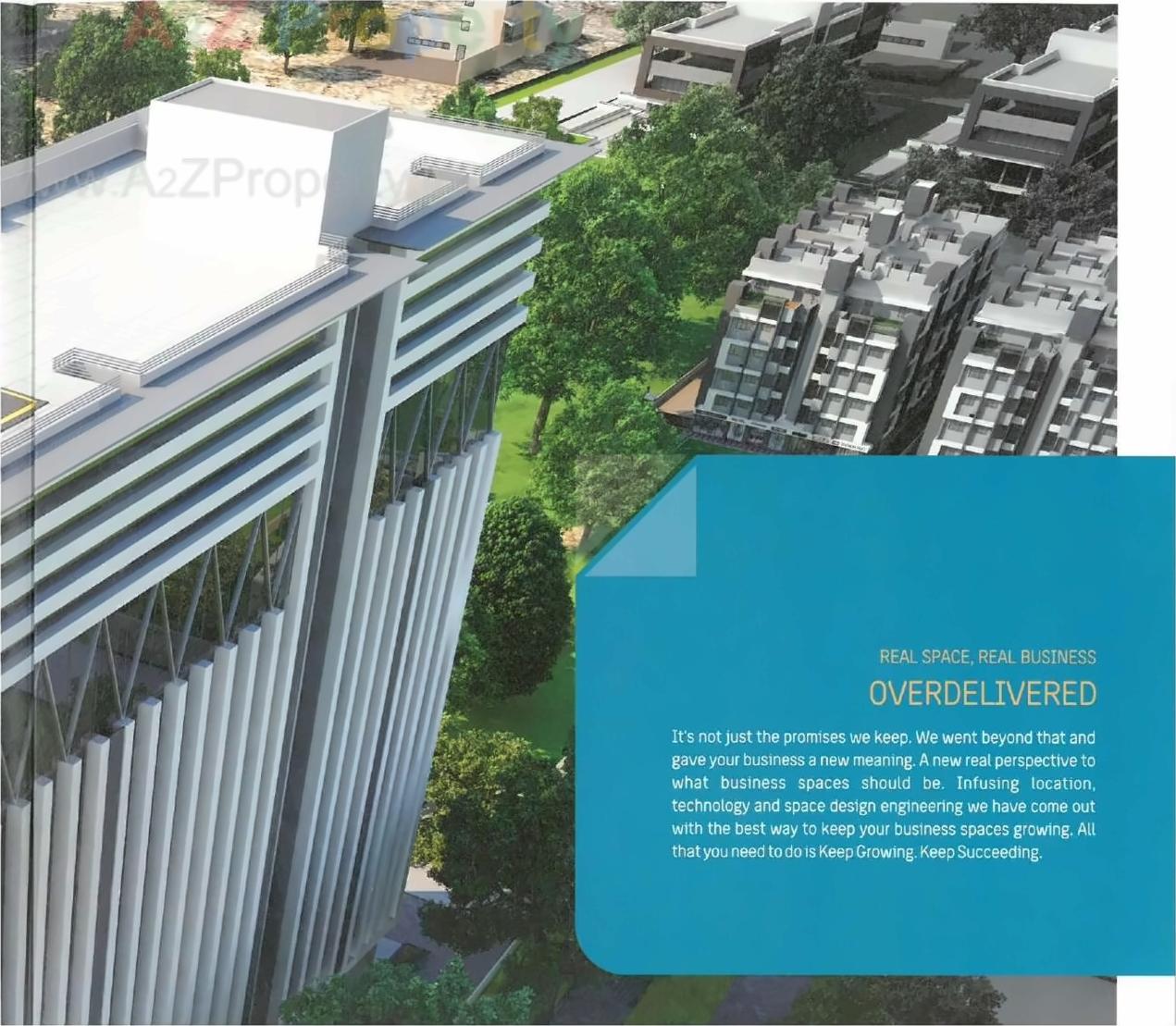 3D Elevation of real estate project Colonnade located at Jodhpur, Ahmedabad, Gujarat