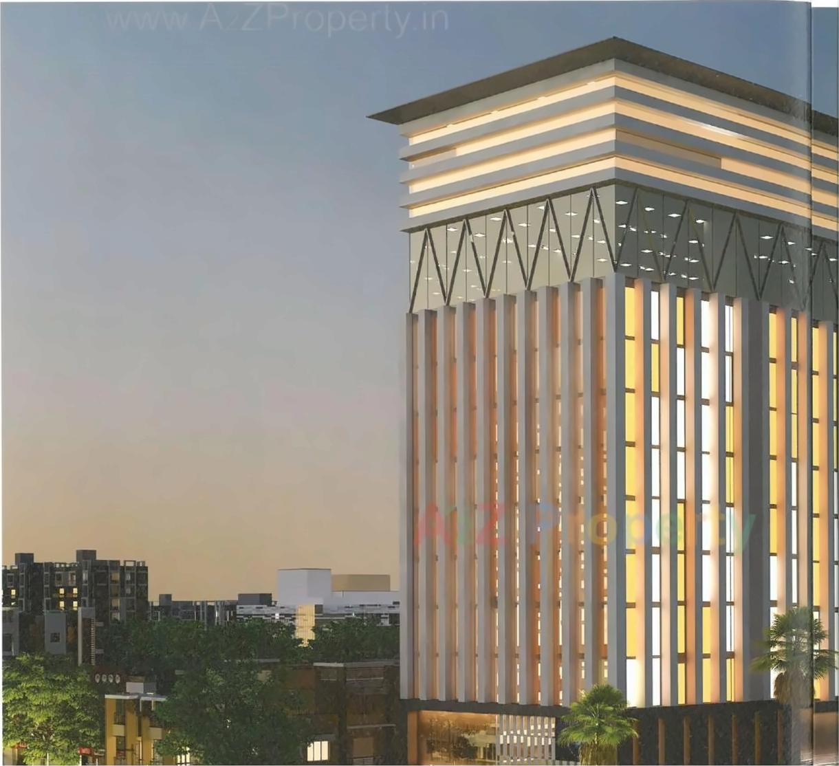 3D Elevation of real estate project Colonnade located at Jodhpur, Ahmedabad, Gujarat