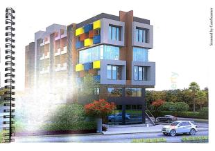 Elevation of real estate project Colour Stone located at Bopal, Ahmedabad, Gujarat