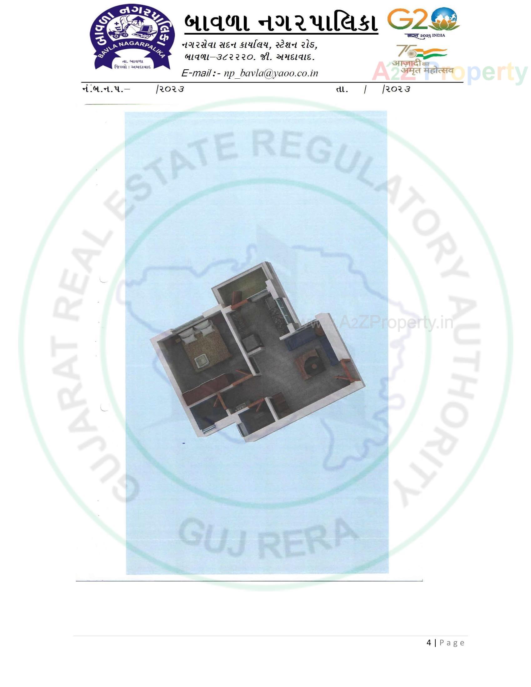 Layout of real estate project Construction Of 60 Dus Of Affordable Housing Project At Bavla City Under Pradhan Mantri Awas Yojna Tp 3_fp located at Bavla, Ahmedabad, Gujarat