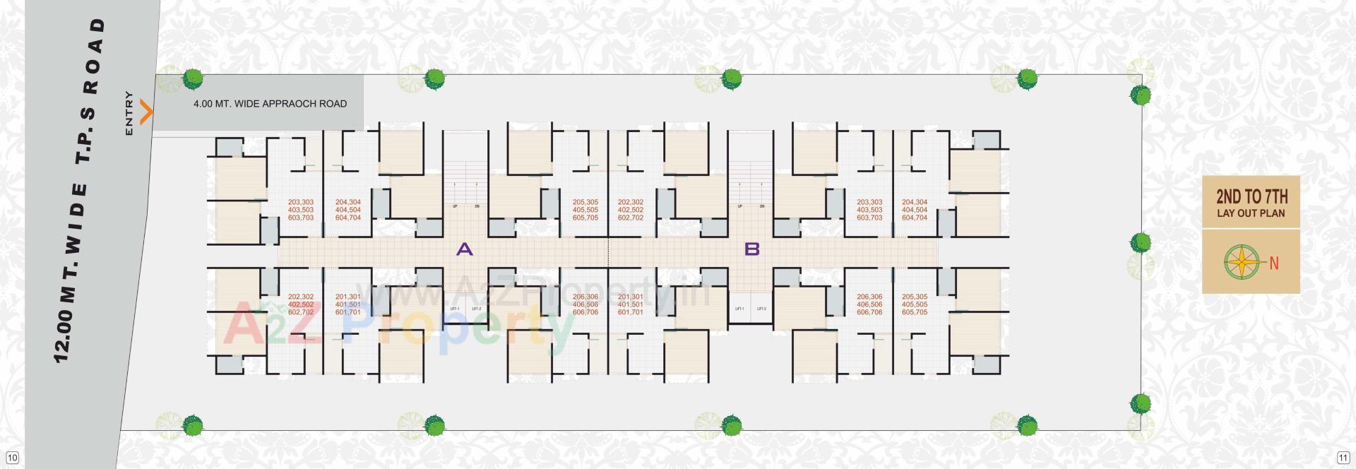 Layout of real estate project Copper located at Chiloda  (naroda), Ahmedabad, Gujarat