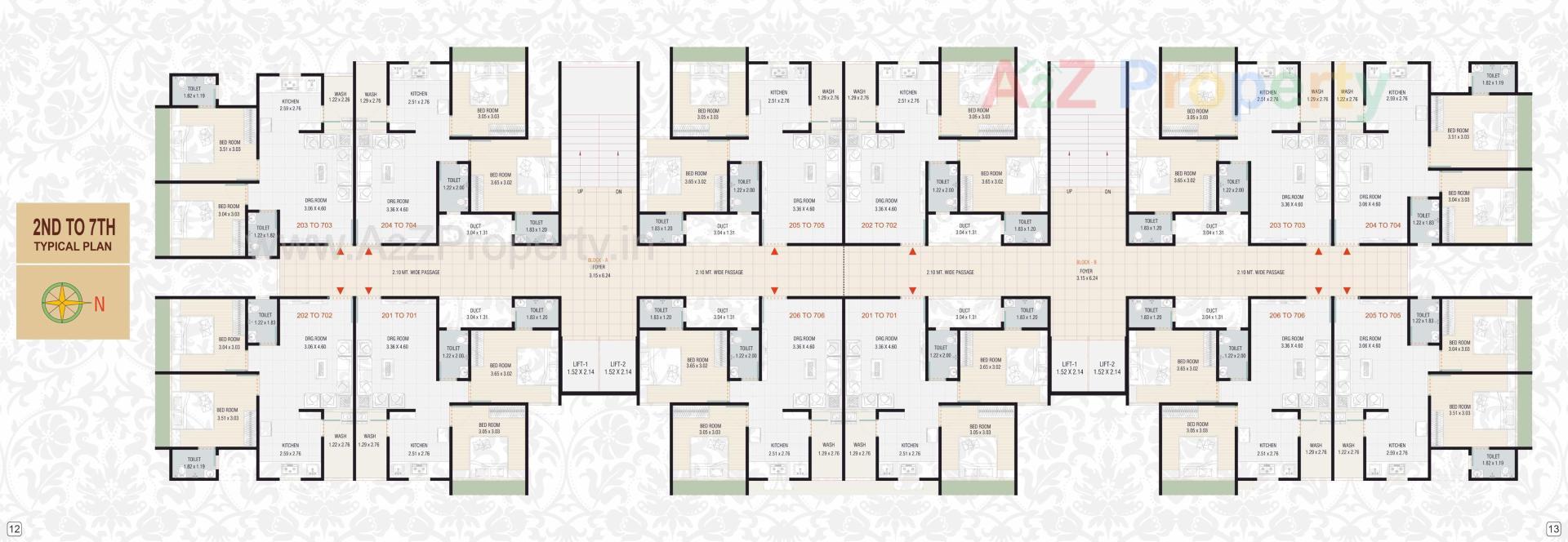 Layout of real estate project Copper located at Chiloda  (naroda), Ahmedabad, Gujarat