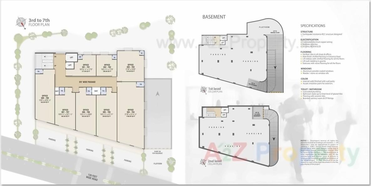 Layout of real estate project Copper Leaf located at Vadaj, Ahmedabad, Gujarat