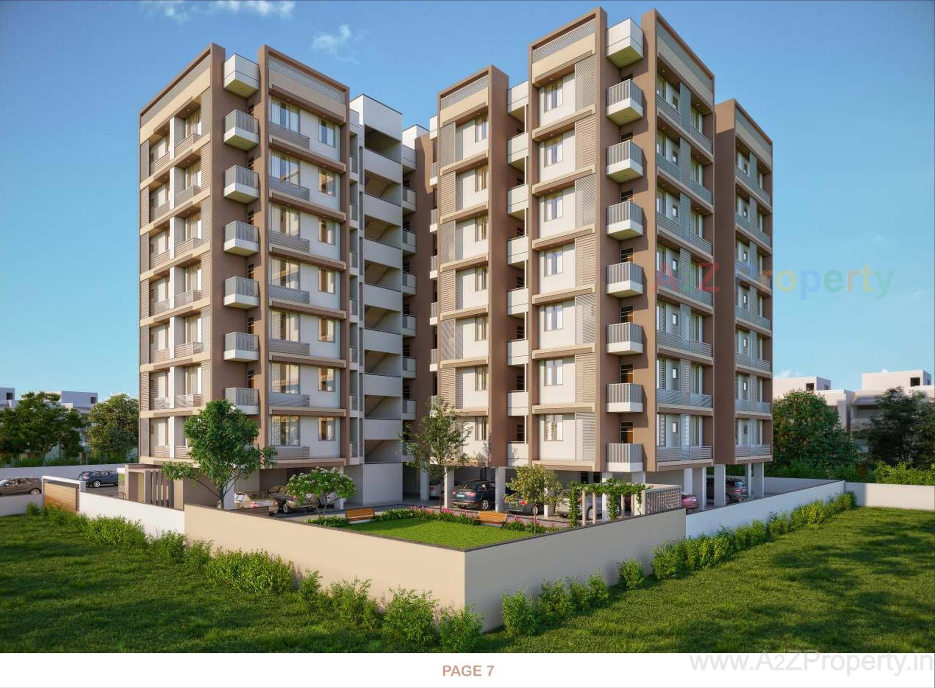 3D Elevation of real estate project Copper Stone Heights located at Hanspura, Ahmedabad, Gujarat