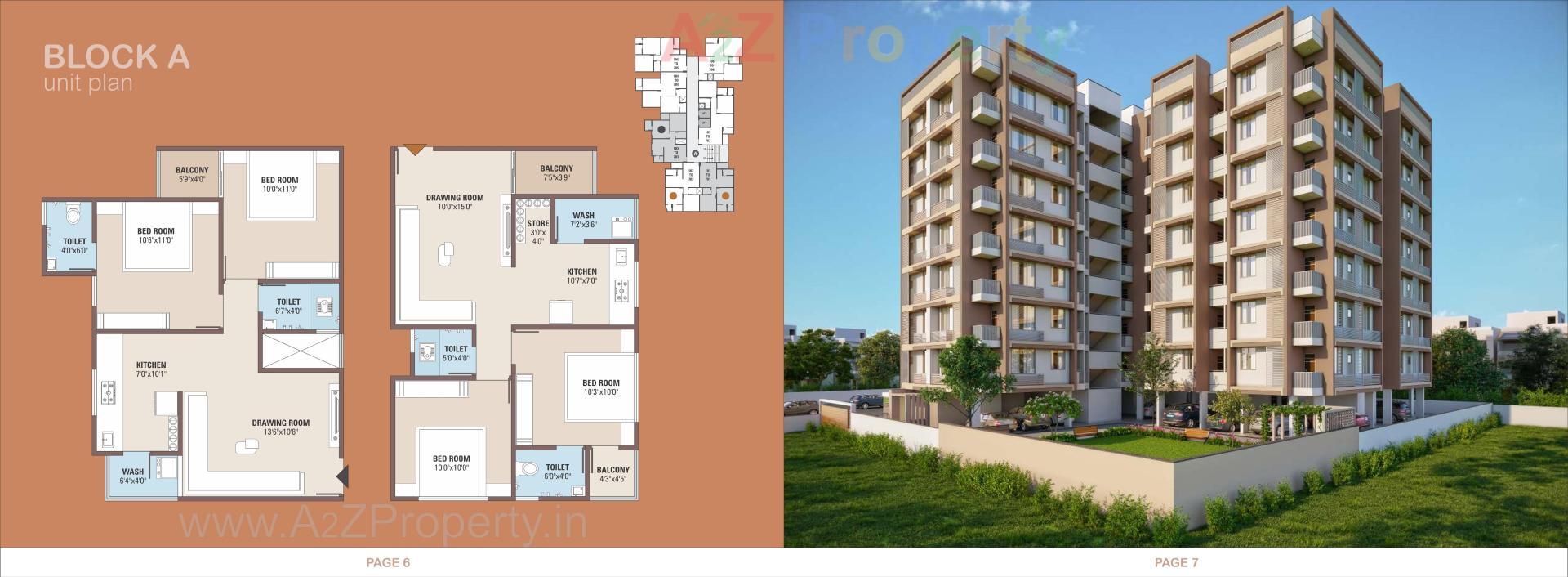 Layout of real estate project Copper Stone Heights located at Hanspura, Ahmedabad, Gujarat