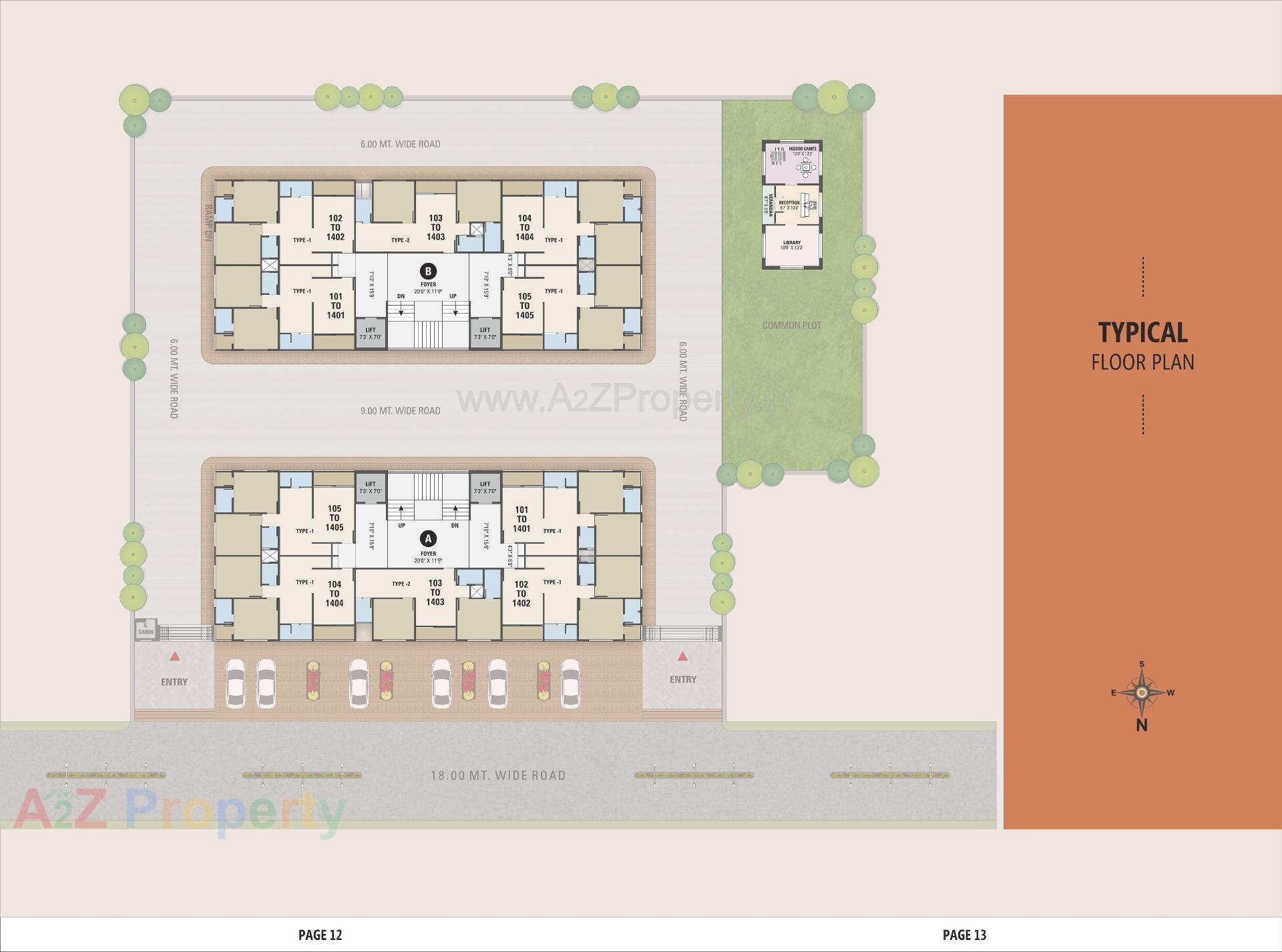 Layout of real estate project Copper Stone Sky located at Billasiya, Ahmedabad, Gujarat