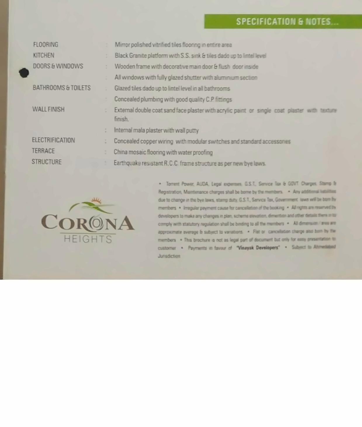 Project Specifications