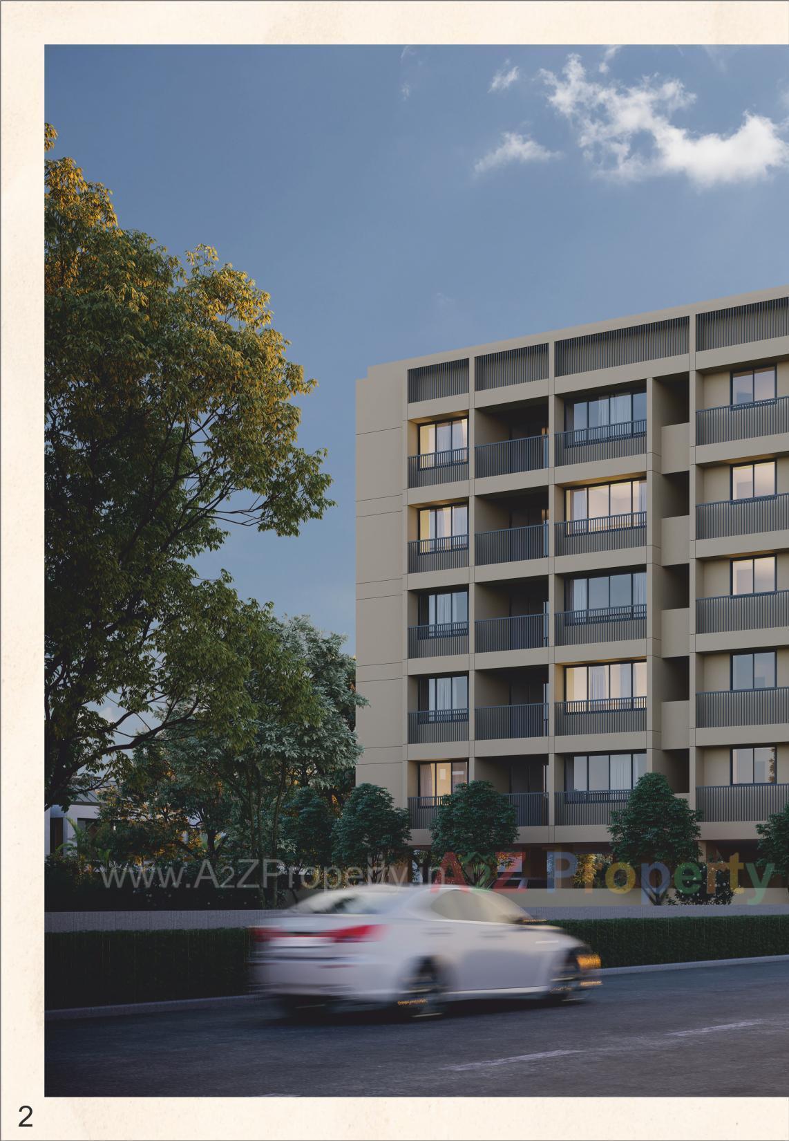 3D Elevation of real estate project Corus Dreams located at Manipur, Ahmedabad, Gujarat