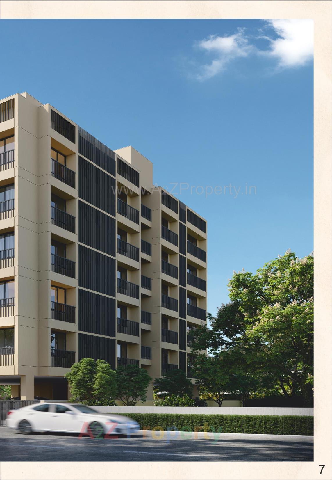 3D Elevation of real estate project Corus Dreams located at Manipur, Ahmedabad, Gujarat