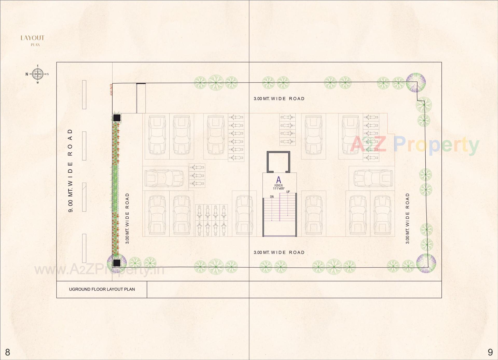 Layout of real estate project Corus Dreams located at Manipur, Ahmedabad, Gujarat
