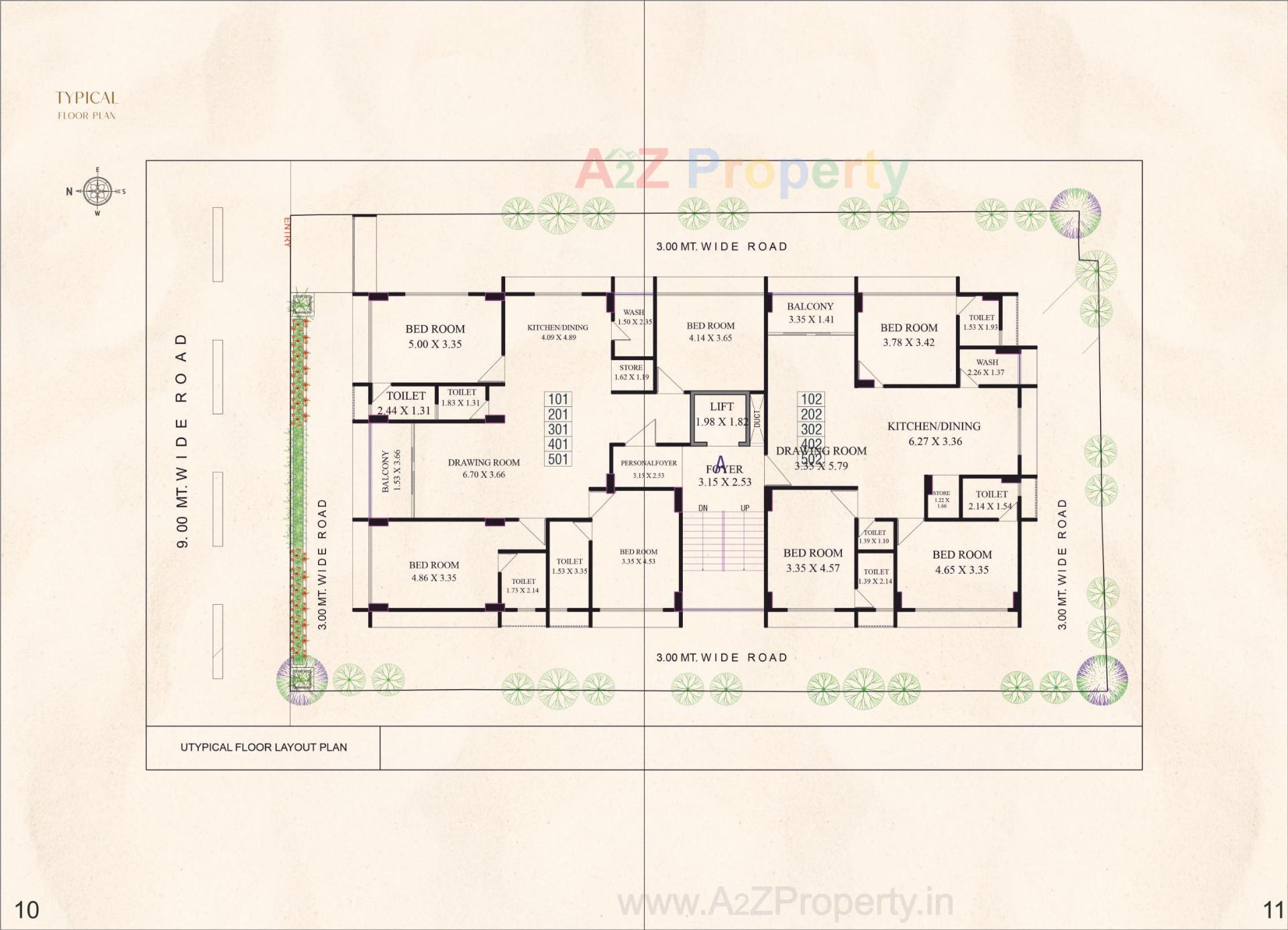 Layout of real estate project Corus Dreams located at Manipur, Ahmedabad, Gujarat