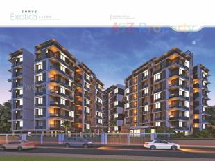 Elevation of real estate project Corus Exotica located at Chandlodiya, Ahmedabad, Gujarat