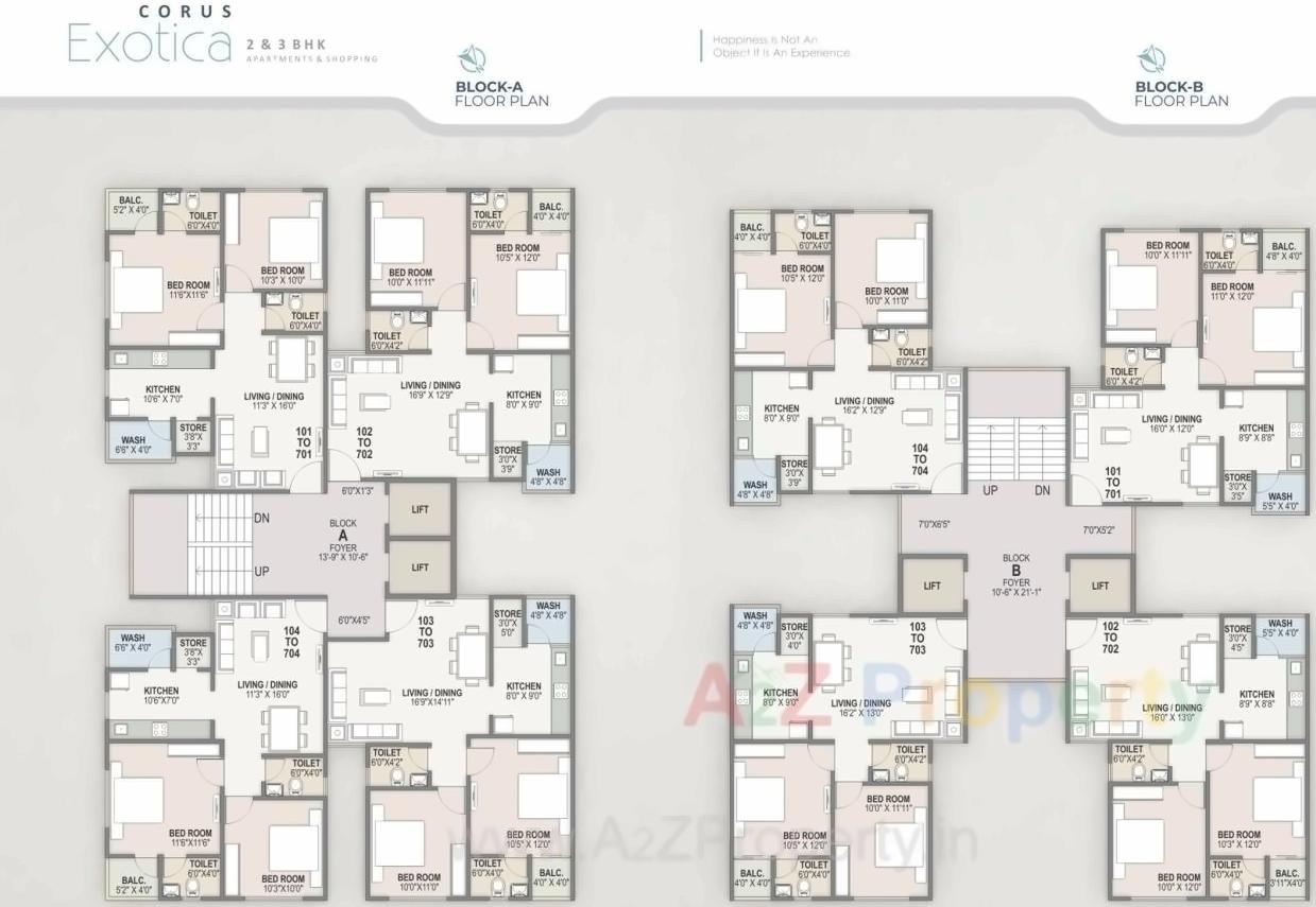 Layout of real estate project Corus Exotica located at Chandlodiya, Ahmedabad, Gujarat