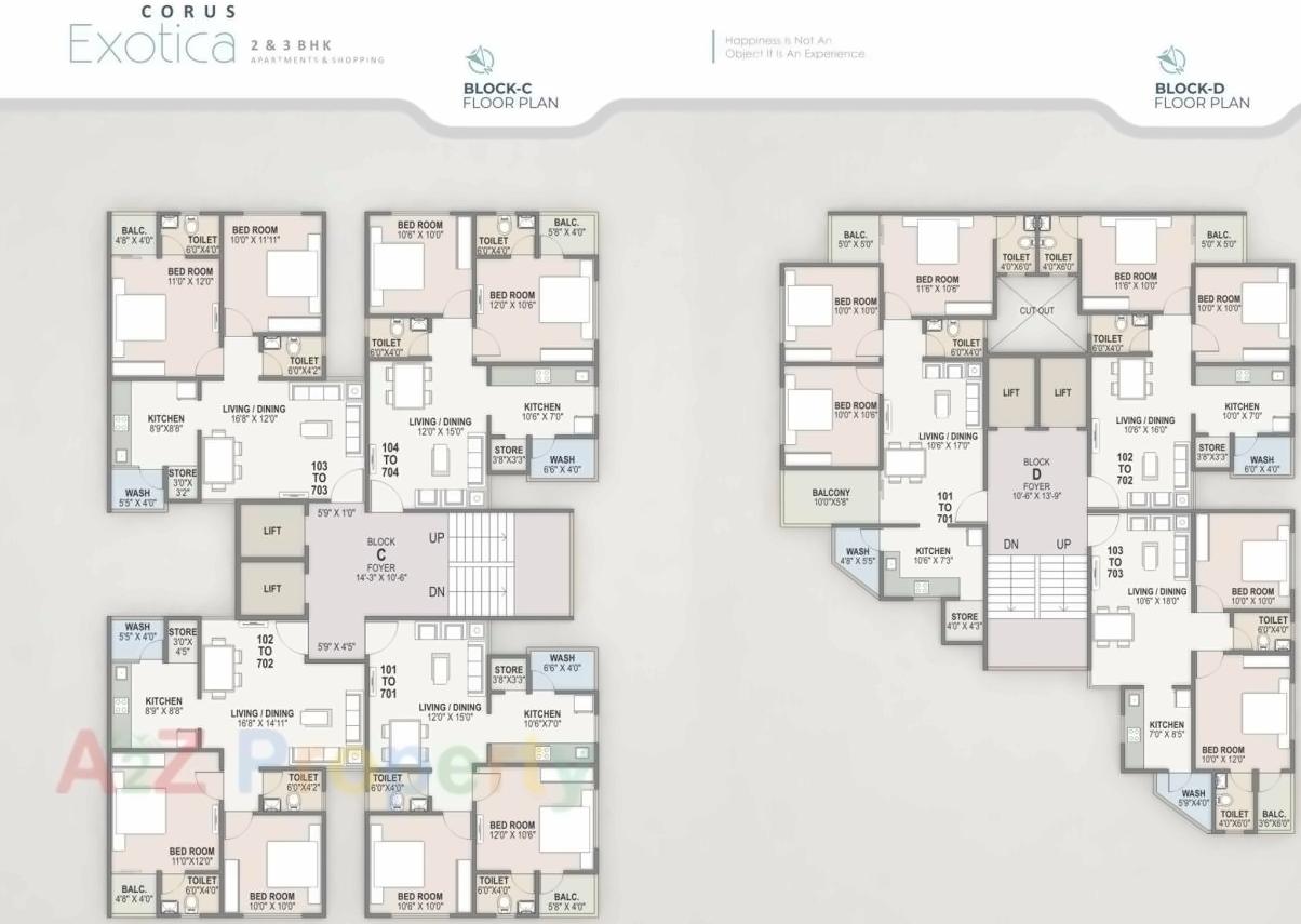 Layout of real estate project Corus Exotica located at Chandlodiya, Ahmedabad, Gujarat