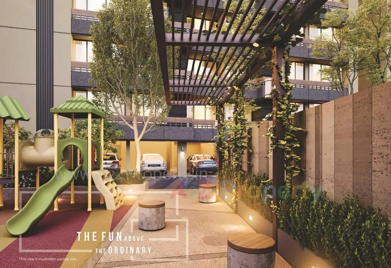 3D Elevation of real estate project Corus Heights located at Sola, Ahmedabad, Gujarat