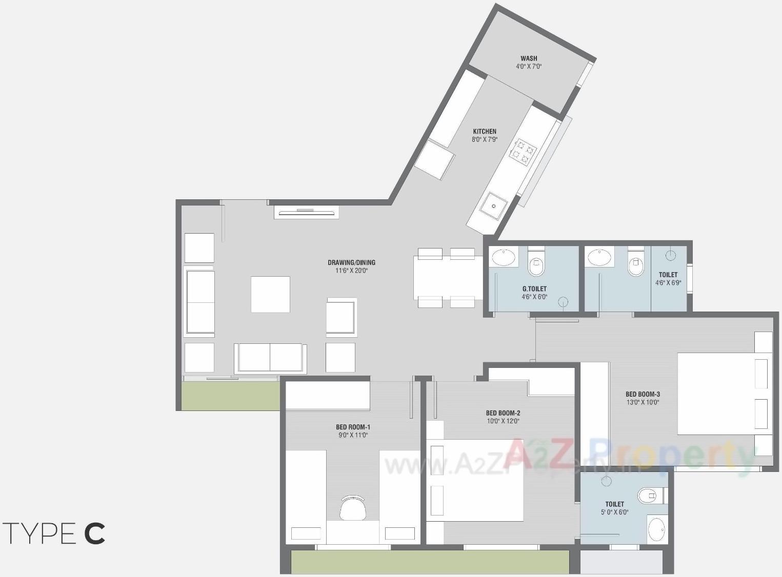 Layout of real estate project Creation located at Ghuma, Ahmedabad, Gujarat