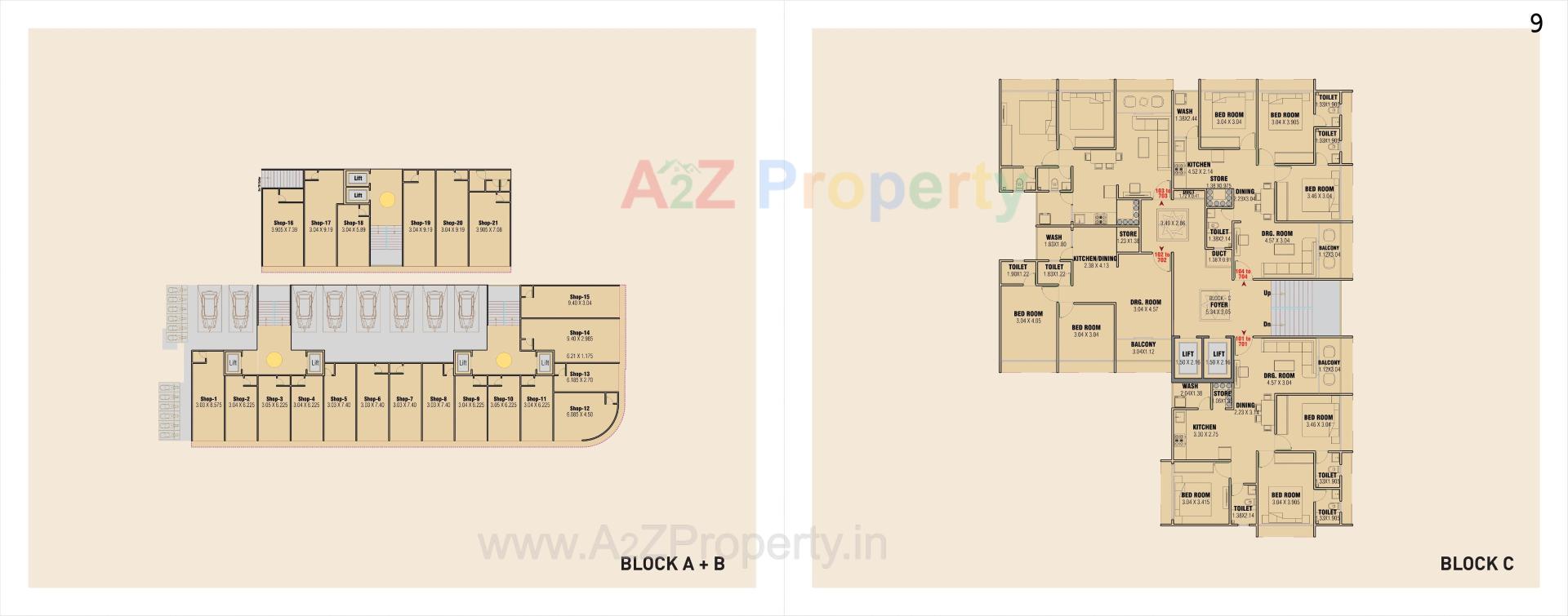 Layout of real estate project Crown 140 located at Chiloda, Ahmedabad, Gujarat