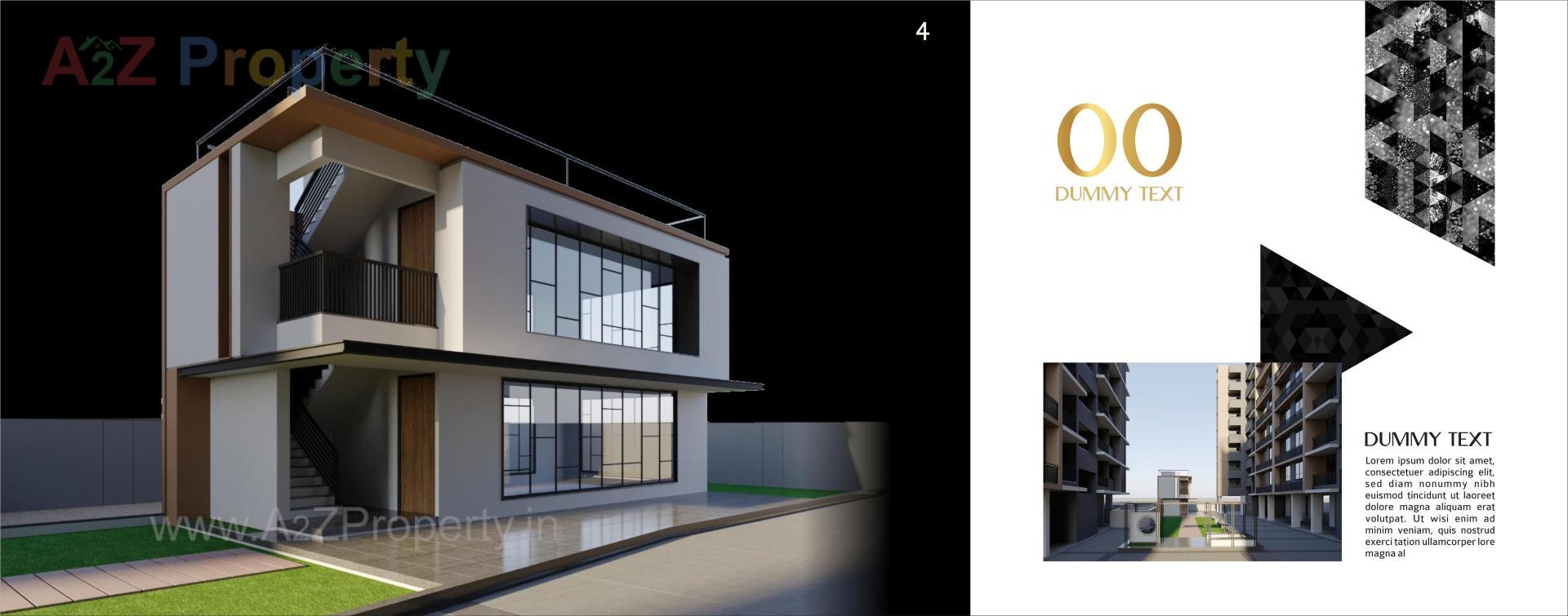 3D Elevation of real estate project Crown 140 located at Chiloda, Ahmedabad, Gujarat