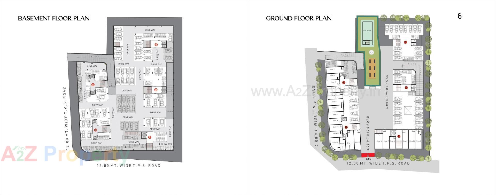 Layout of real estate project Crown 140 located at Chiloda, Ahmedabad, Gujarat