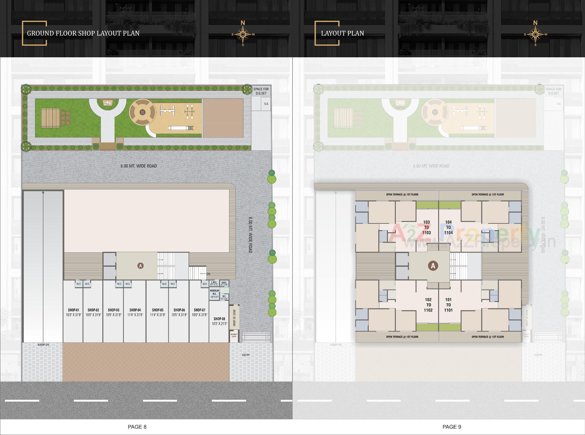 Layout of real estate project Crown located at Ahmedabad, Ahmedabad, Gujarat