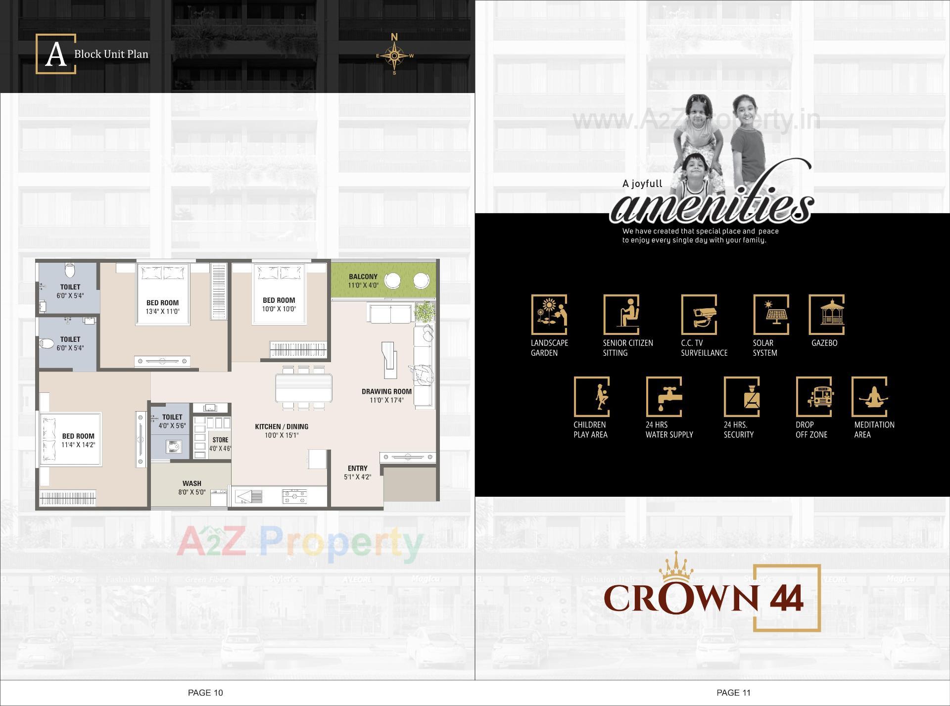 Layout of real estate project Crown located at Ahmedabad, Ahmedabad, Gujarat