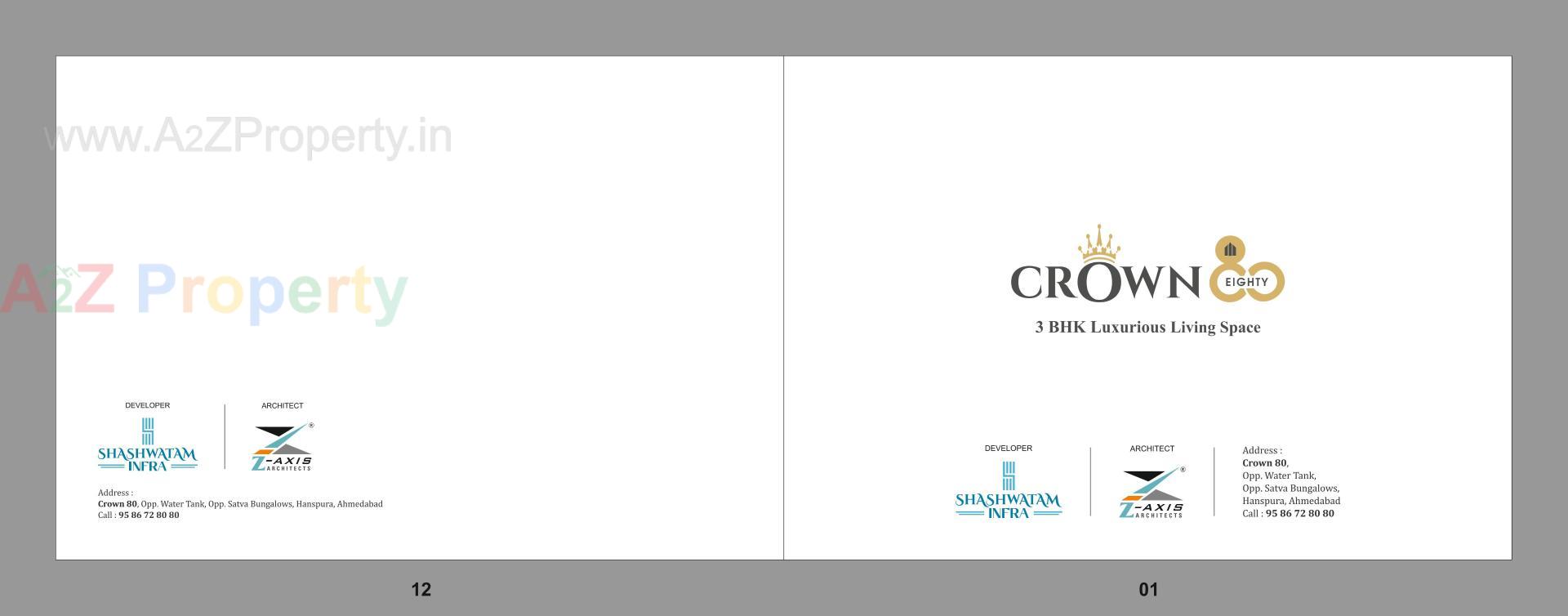  of real estate project Crown 80 located at Hanspura, Ahmedabad, Gujarat
