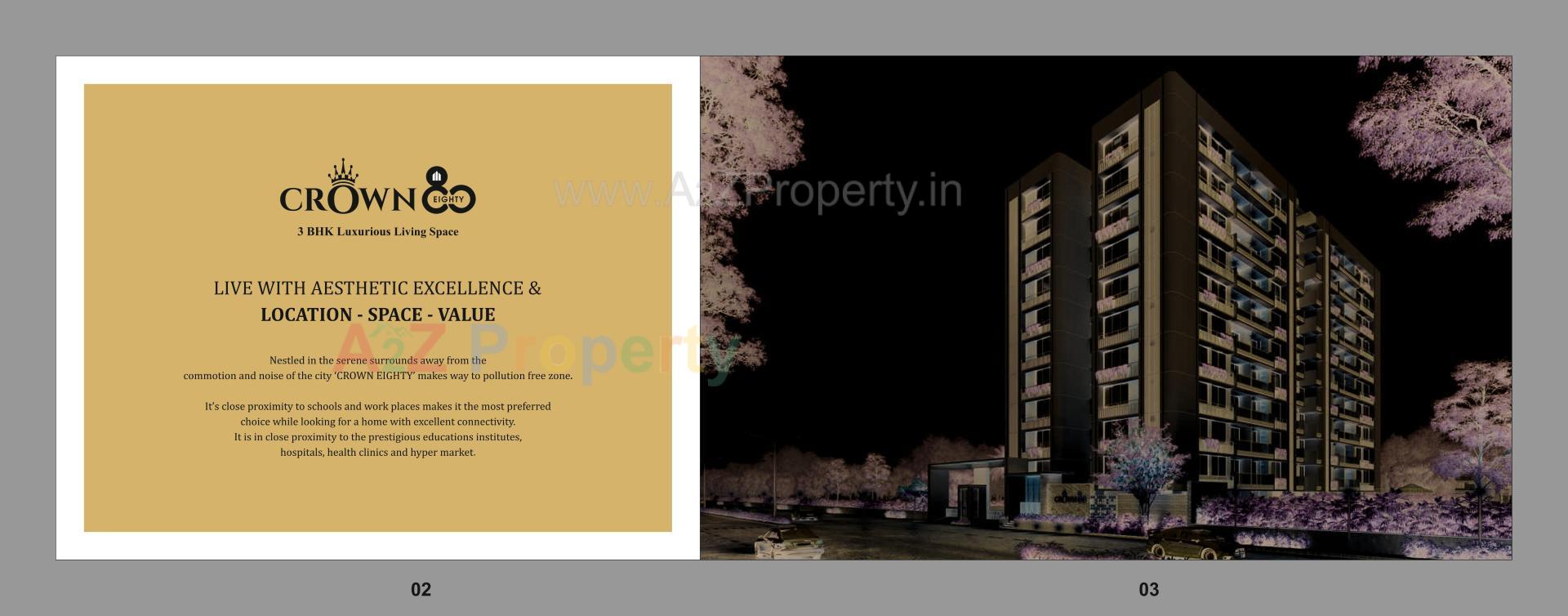  of real estate project Crown 80 located at Hanspura, Ahmedabad, Gujarat