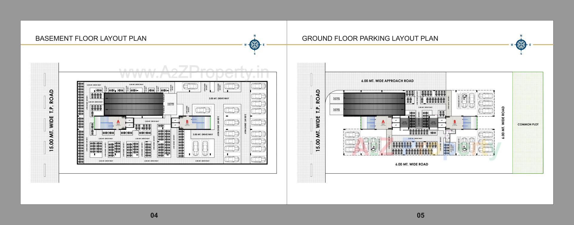 Layout of real estate project Crown 80 located at Hanspura, Ahmedabad, Gujarat