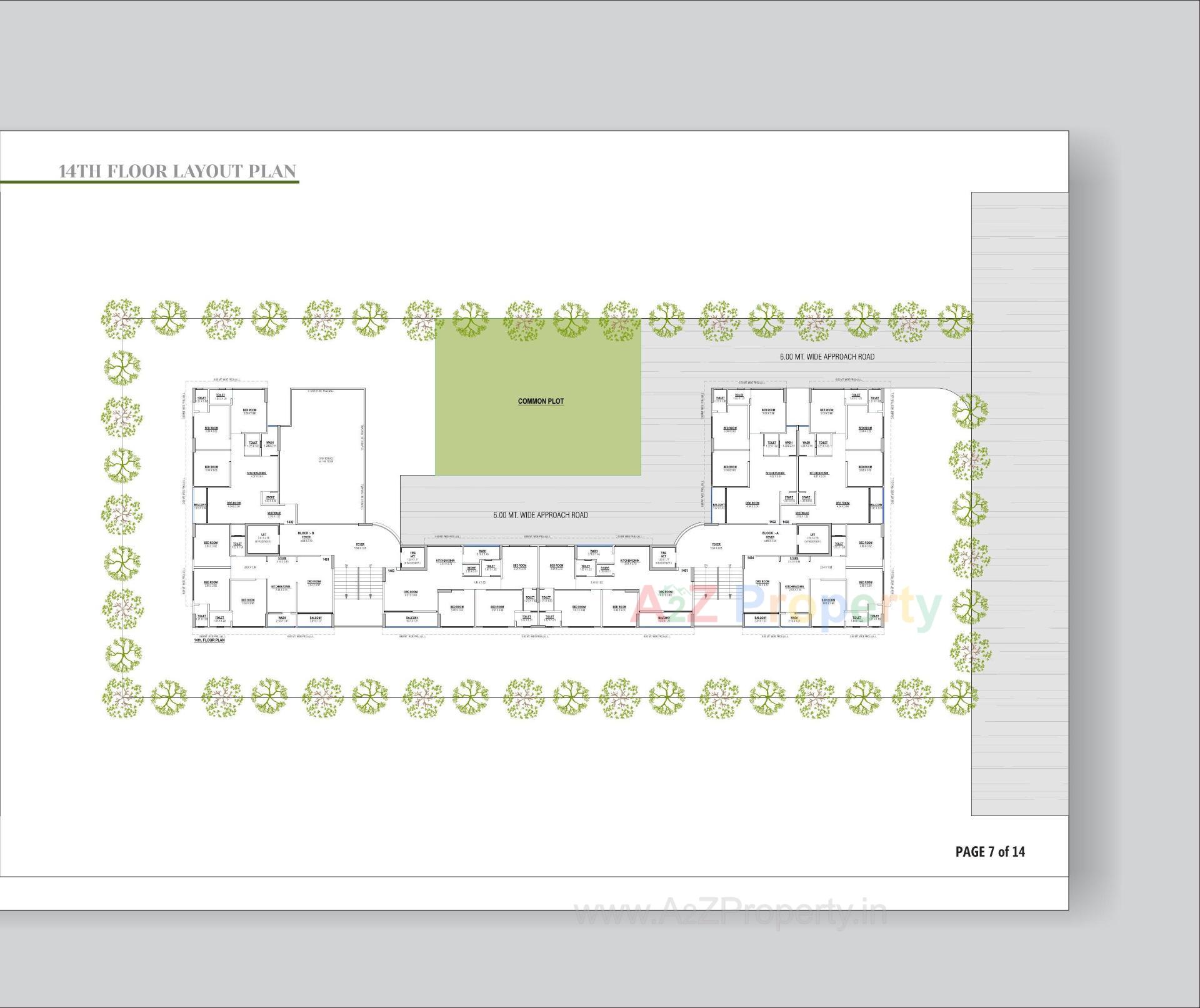 Layout of real estate project Crown Gold located at Bilasiya, Ahmedabad, Gujarat