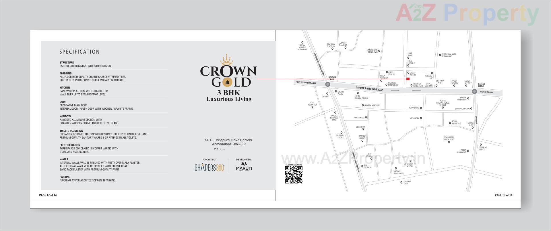  of real estate project Crown Gold located at Bilasiya, Ahmedabad, Gujarat