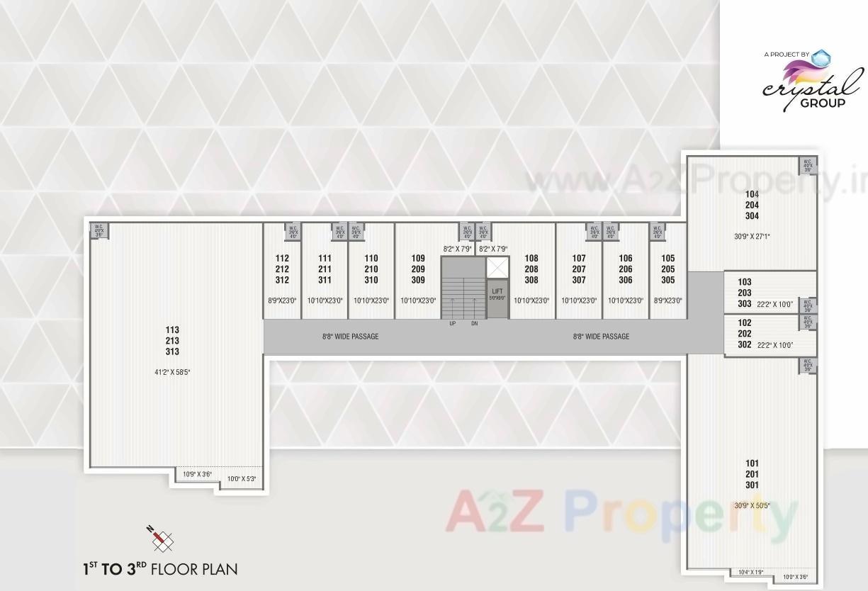 Layout of real estate project Crystal Bunglows Crystal Arcade located at Kamod, Ahmedabad, Gujarat