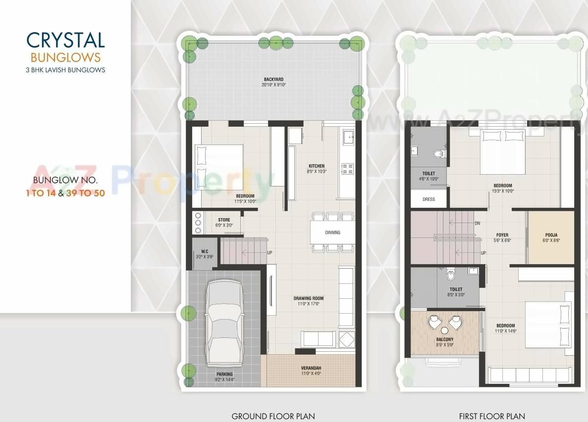 Layout of real estate project Crystal Bunglows Crystal Arcade located at Kamod, Ahmedabad, Gujarat