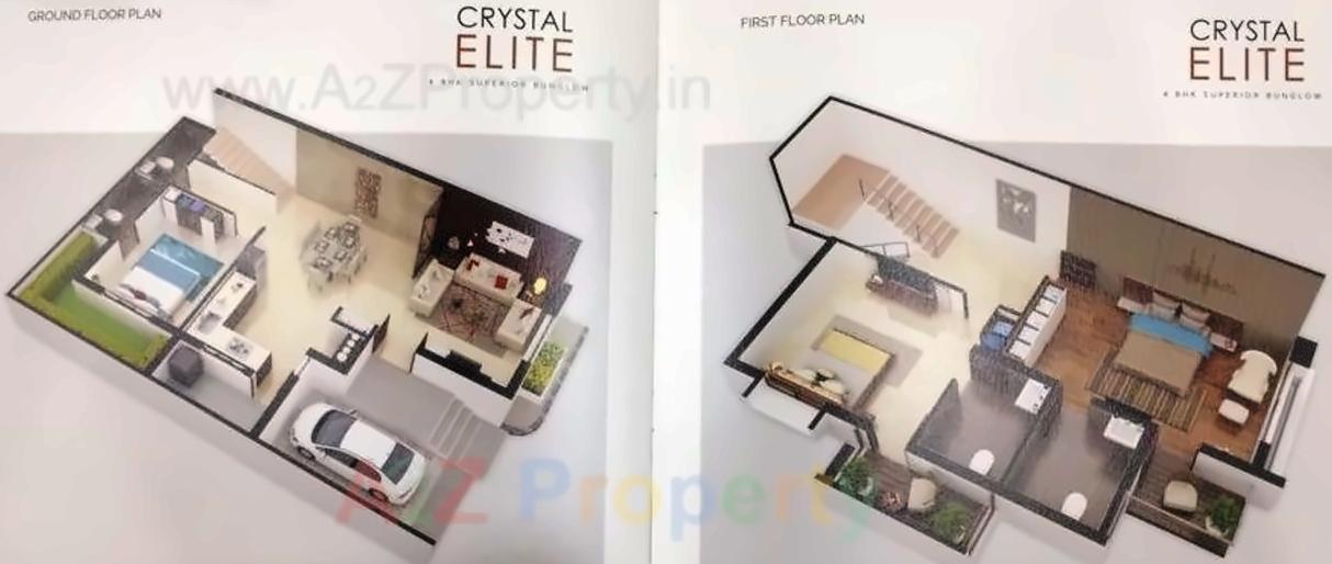 Layout of real estate project Crystal Ellite Icon Icon located at Naroda, Ahmedabad, Gujarat