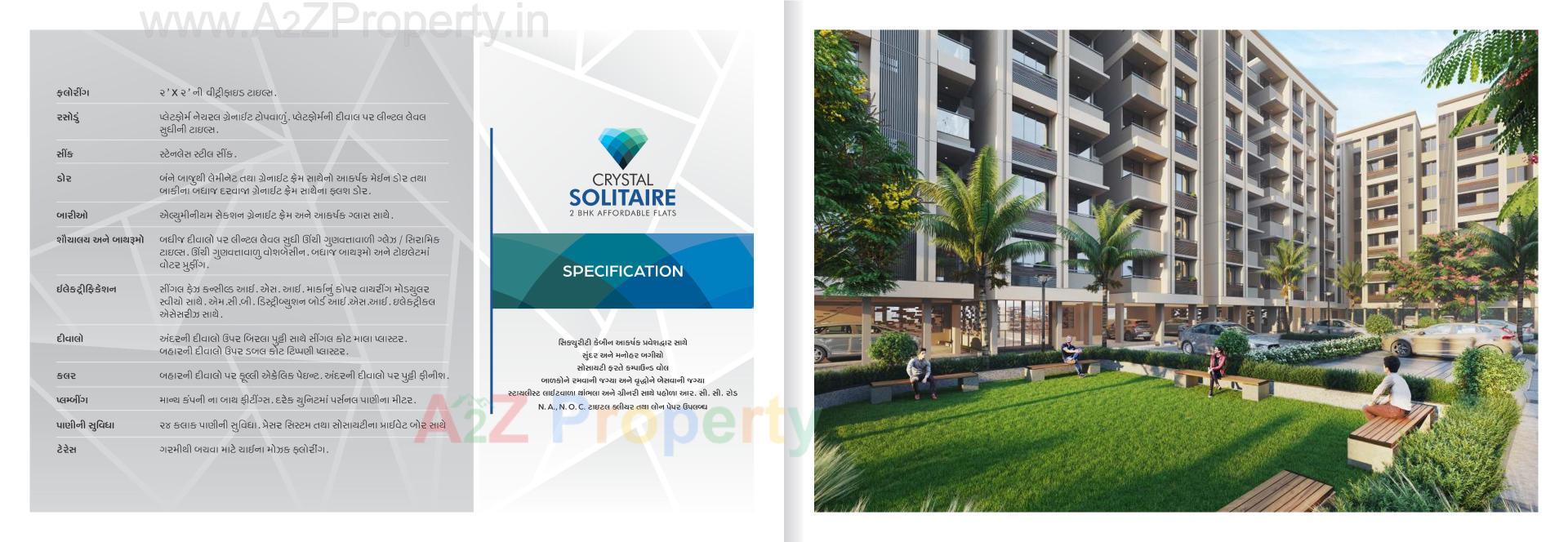  of real estate project Crystal Solitaire located at Vinzol, Ahmedabad, Gujarat
